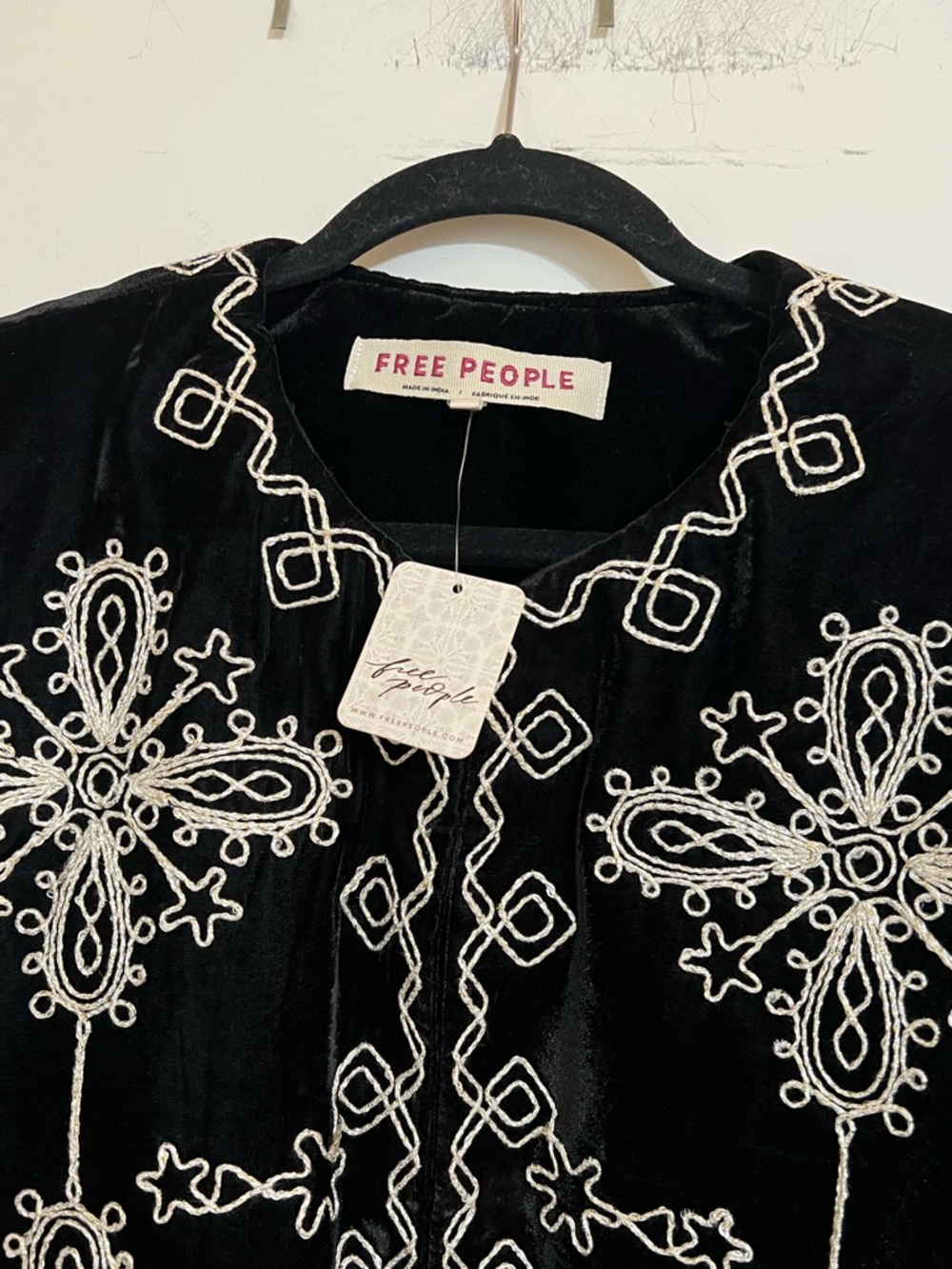 NWT Free People Mia Embroidered Jacket
